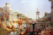 Thomas Cole Course of Empire Consumation of  Empire oil painting reproduction